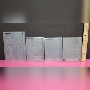 Cuttlebug Sizzix Embossing Folders Set Of 4 (0382)